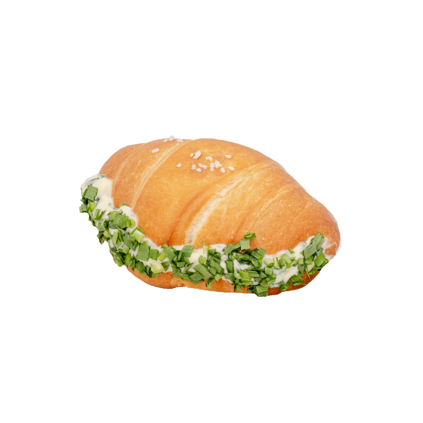 크림을 채운 소금빵 샌드 메뉴 컷 촬영 예시